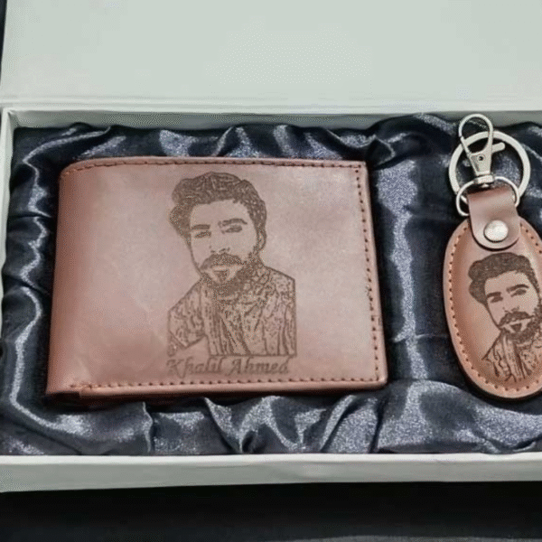 Customized Picture Wallet With Keychain