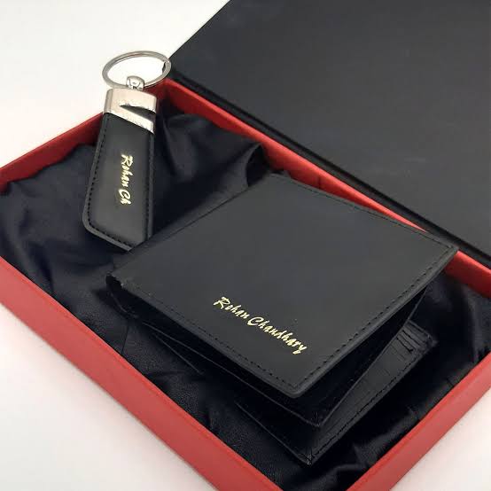 CUSTOMIZED LEATHER WALLET SET